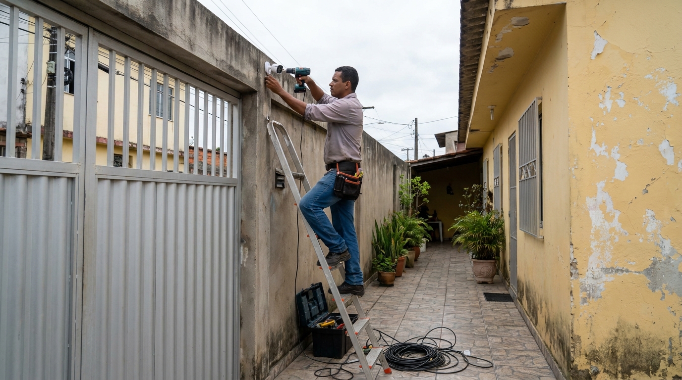 Passagem de cabeamento em São Luís‑MA